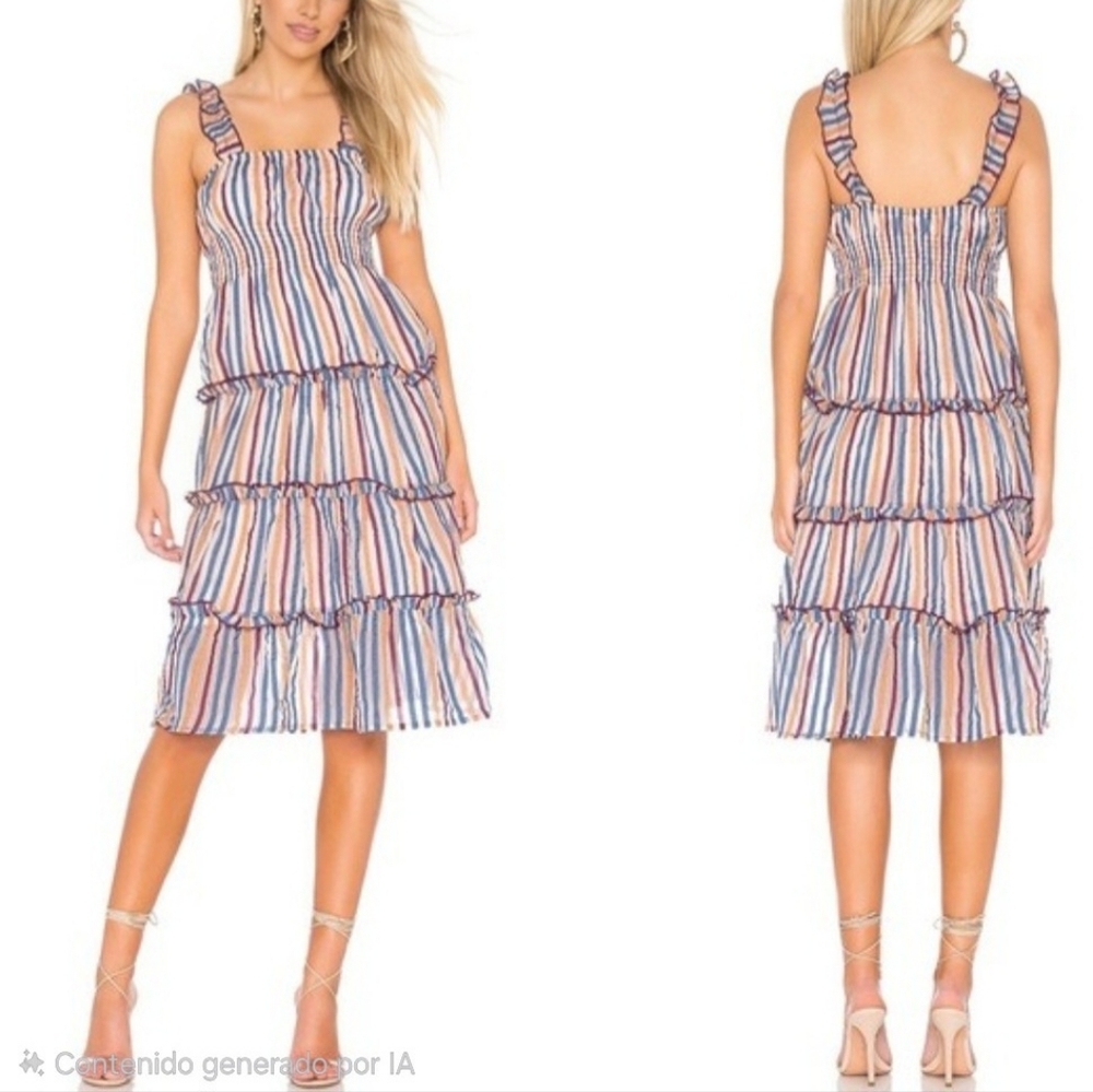 Revolve Tularosa Ingrid Midi Dress In Multi Color XS